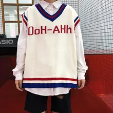 Hong Kong стиль INS колледж Стиль контрастный цвет пара одежда жилет корейский стиль версия моды без рукавов верхней жилет K