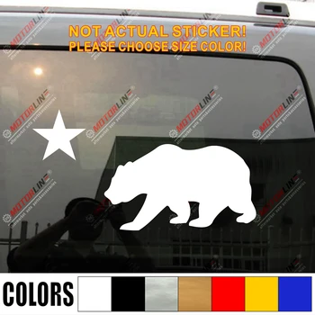 

California Star and Bear Flag of Cali US Car Truck Decal Sticker Vinyl Die cut, You Choose Your Color and size!