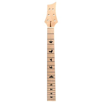 

NEW-New 1Pcs Guitar Neck Solid Wood Maple 22 Fret 24.75 Inch Truss Rod for Electric Guitar,Wood Color