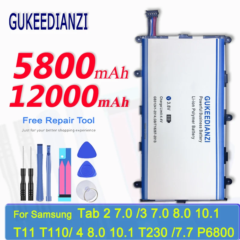 Аккумулятор для планшета Samsung GALAXY Tab 2 7 0/3 0 8 10 1 T11 T110/4 T230 T530 T330 P6800 P3100 P5200 T210 |