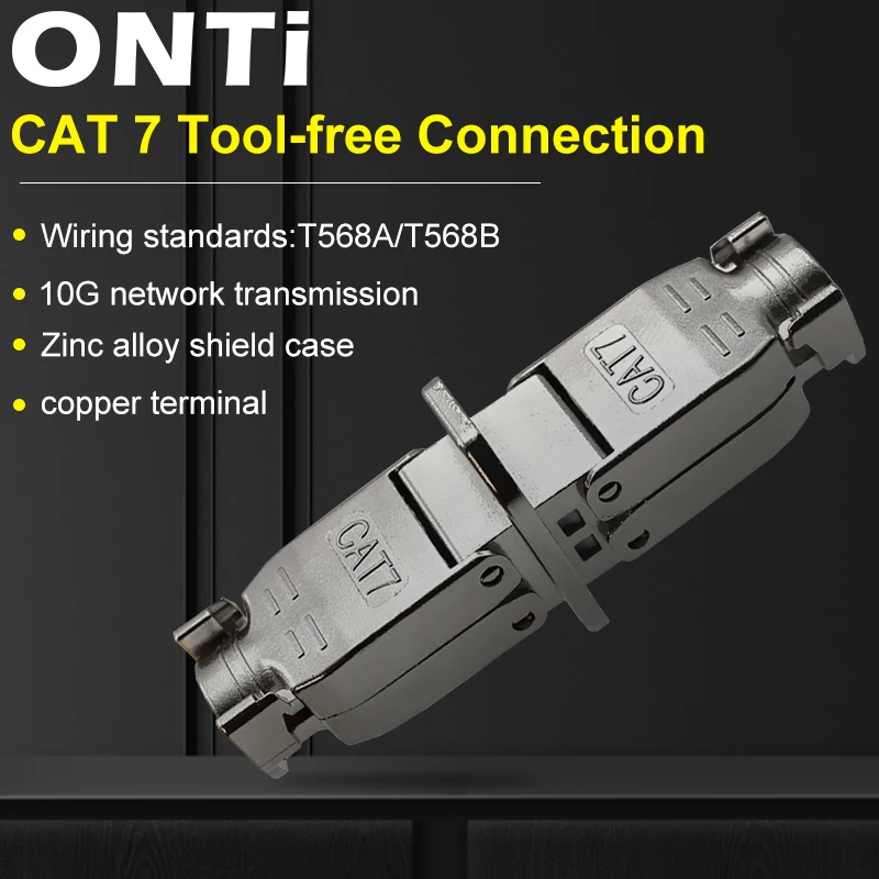Кабель ONTi Cat7 удлинитель Соединительный адаптер Соединительная коробка RJ45 Lan