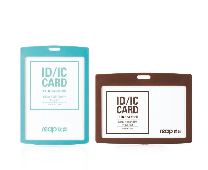

Reap 7171 standard size ID card holder name badge holder with Candy color for Kids Name Label School Camp Office Business