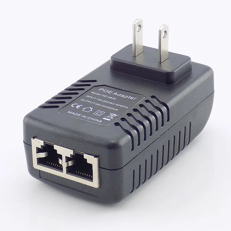 DC 48 В 0.5A 24 Вт Poe источник питания адаптер-форсунка переключатель POE для ip-камеры Wifi POE инжектор настенный штекер зарядное устройство US/EU штекер K15