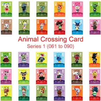 

Series 1 (061 to 090) Animal Crossing Card Amiibo Card Work for NS 3DS Game Switch New Horizons Flurry Cherry Bunnie Villager