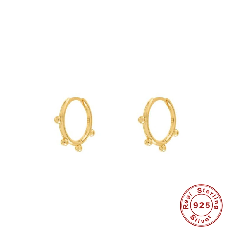 Shape 3 925 пробы, серебряные серьги для женщин, золотые маленькие серьги-кольца, серьги для девушек, серьги для пирсинга, серьги в стиле панк, подвеска с молнией, aretes R5 - Окраска металла: Shape 3