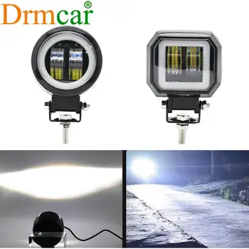 

Car LED Night Light Bar 3Inch 12V 24V 6500K Waterproof Round Led Portable Spot Lights Motorcycle Offroad Truck Driving Car Boat