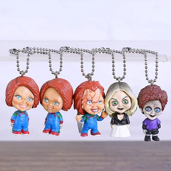 

Child's Play Chucky Tiffany Glen Mini PVC Figure Pendant Dolls Toys Brinquedo 5pcs/set