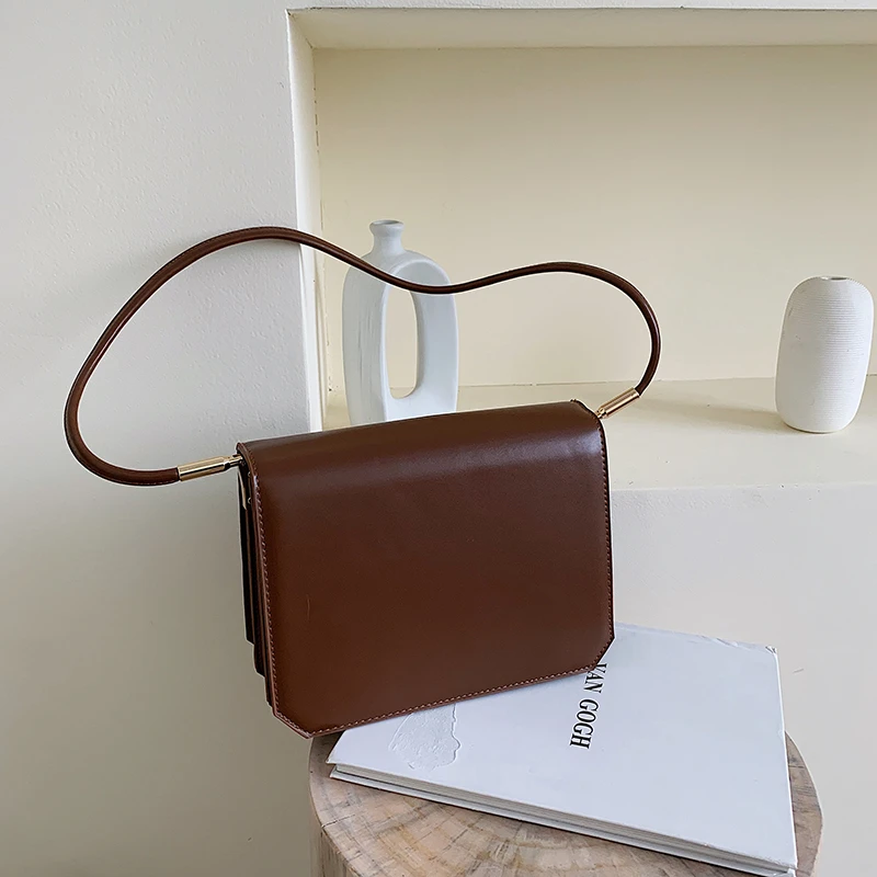 

Vintage Female Purses And Handbags Luxury Handbags Women Bags Designer PU Leather Simple Shoulder Crossbody Bags For Women Sac