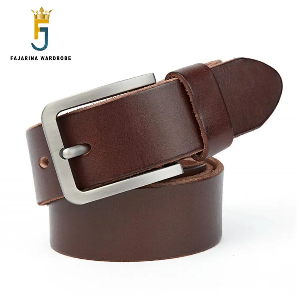 

FAJARINA Fashion Leisure Needle Buckle Sold Cowhide Belts for Men Mens Genuine Leather Belt Factory Direct Selling N17FJ755