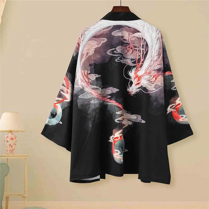 

Traditional Haori Kimono Japanese Style Samurai Clothing кимоно японский стиль Male Female High-quality Daily Street Lounge