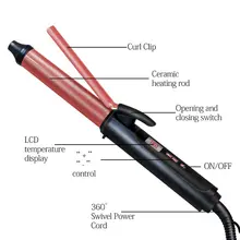 9/26 мм заколки для волос бар для игры в керлинг Профессиональный салон стайлер для волос волнистой формы Утюги Щипцы Ручной G8TC