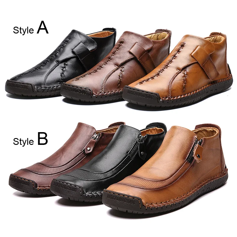  Winter Men Boots Warm Fur Mens Snow Boots Quality Leather Mens Ankle Boots Winter Keep Warm Men Shoes Zapatos De Hombre