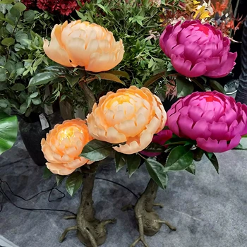 

36cm flowering dynamic peony flower artificial peony flower for home decoration and weddling decoration