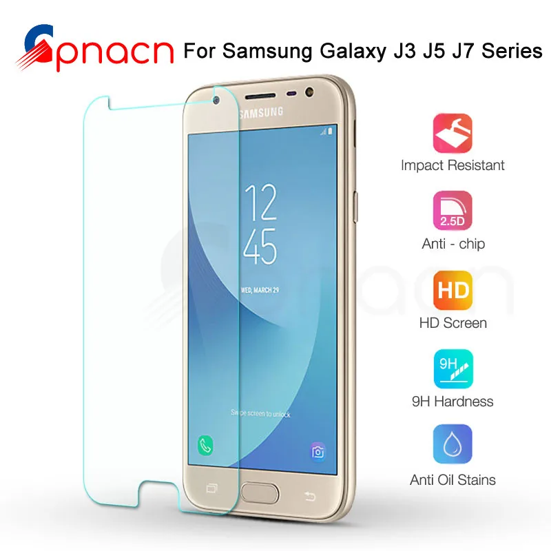 

Tempered Glass on For Samsung Galaxy J3 J5 J7 2015 2016 2017 Screen Protector J2 J8 J4 J6 Plus 2018 Safety Protective Glass Film