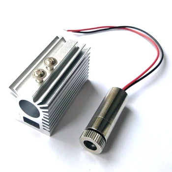 

New Focusable 200mW 650nm Red Dot Line Cross Laser Diode Module LED Light DC5V w Heatsink