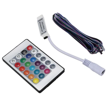 

Hot Sale 2 Pcs RGB LED Strip Parts: 1 Pcs 4 Colors 10M RGB Wire Cable Extension Cable for LED Strip RGB 5050 3528 Rope & 1 Pcs 2