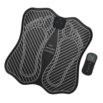 

Professional EMS Foot Massager Remote-Controlled Electric Massage Pad Muscle Stimulator Rechargeable Shaping Leg Cushion