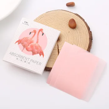 

50 Sheets Face Clean Oil Absorbing Blotting Papers Beauty Tools Pattern Random Facial Tissue Portable Blot Paper Face Cleaning
