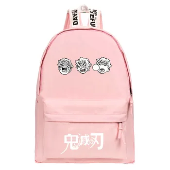 

Anime Demon Slayer Schoolbag Fashion Casual Cartoon Print Backpack Student Wild Canvas Bag Male and female student backpack