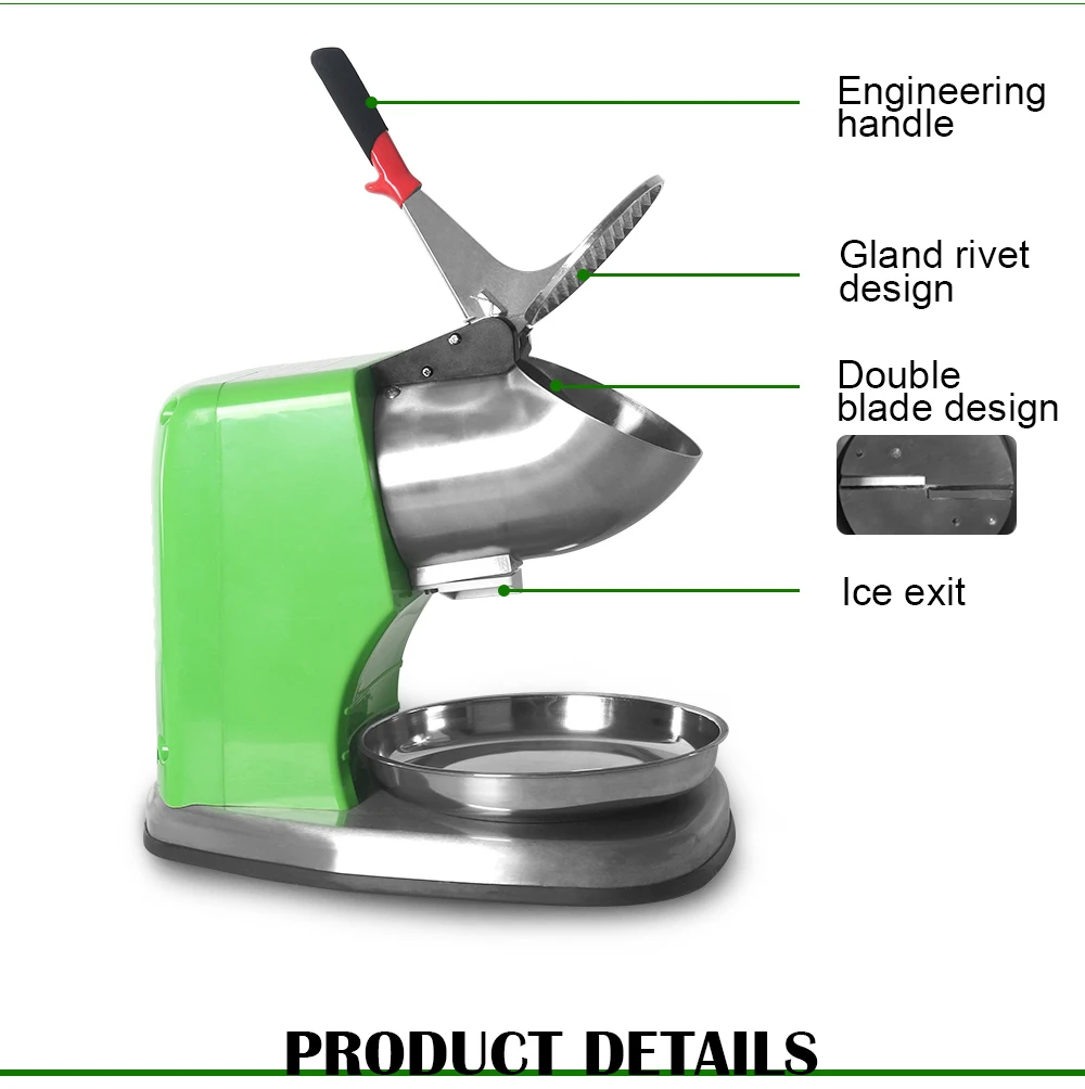 ITOP Коммерческая электрическая дробилка льда смузи бритва коктейль из нержавеющей стали льда блок дробилка 250 Вт зеленый цвет
