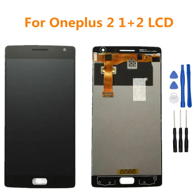 

AMOLED5.5 "LCD for Oneplus 2 LCD touch screen digitizer For oneplus 1 + 2 A2001 A2003 A2005 LCD with frame Replasement parts