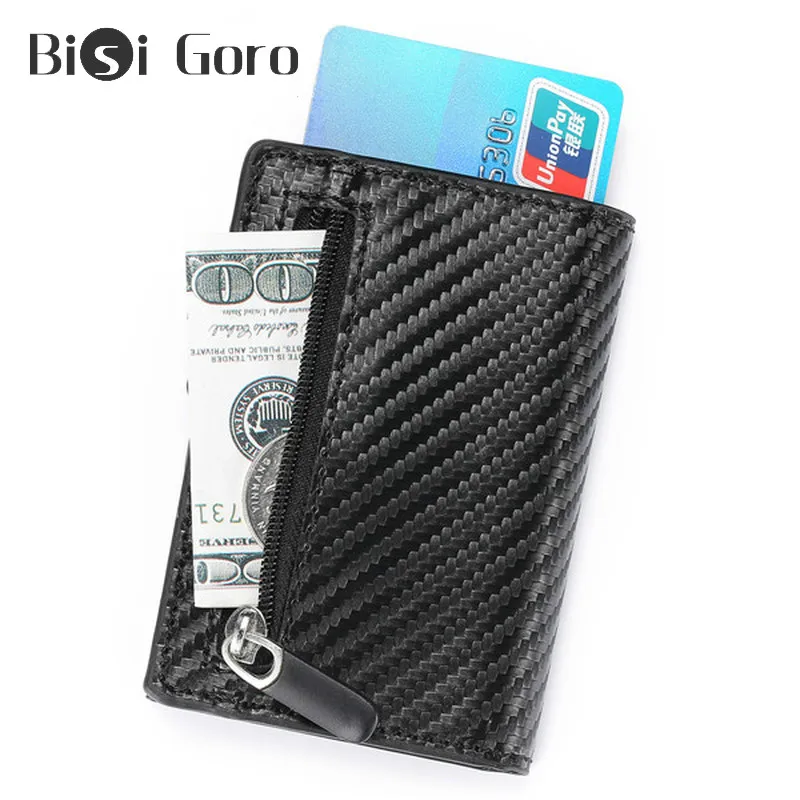 BISI GORO RFID смарт-кошелек из искусственной кожи держатель для карт умный