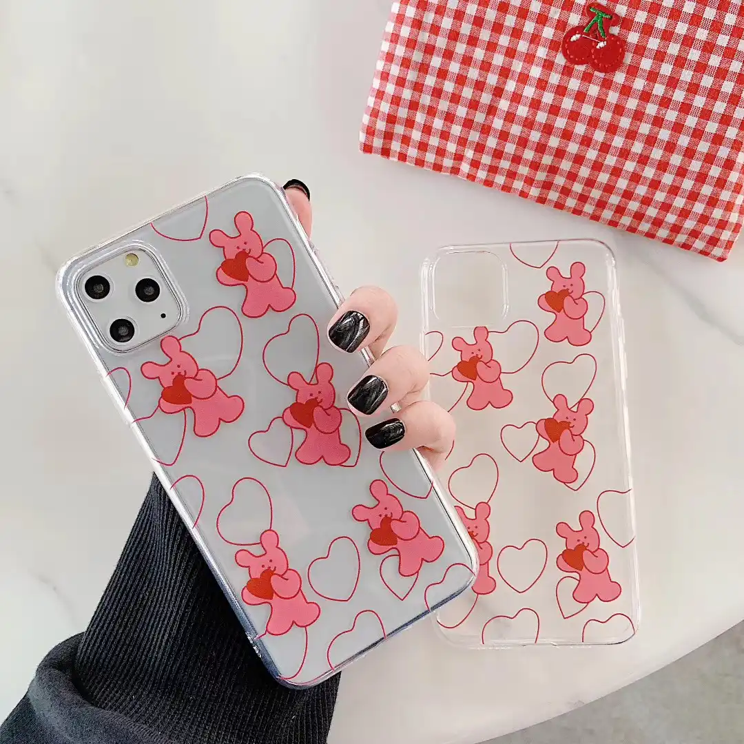 イン韓国かわいい愛イラストスマイリーピンククマ電話ケース Iphone 11 プロマックス Xs 最大 Xr 7 8 プラスソフト Tpu バックカバー Aliexpress イン韓国かわいい愛イラストスマイリーピンククマ電話ケース Iphone 11 プロマックス Xs 最大 Xr 7 8 プラスソフト Tpu バックカバー Aliexpress