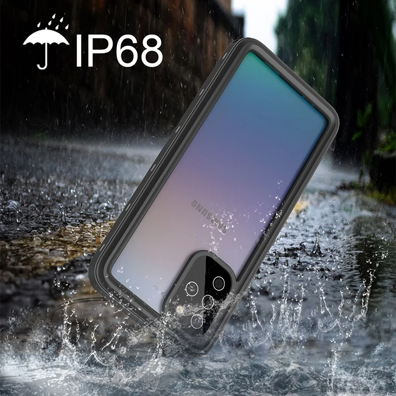 IP68 Водонепроницаемый чехол для телефона Samsung Galaxy S20 Ultra S10 Plus S10E S9 Note 20 10 9 8 A51