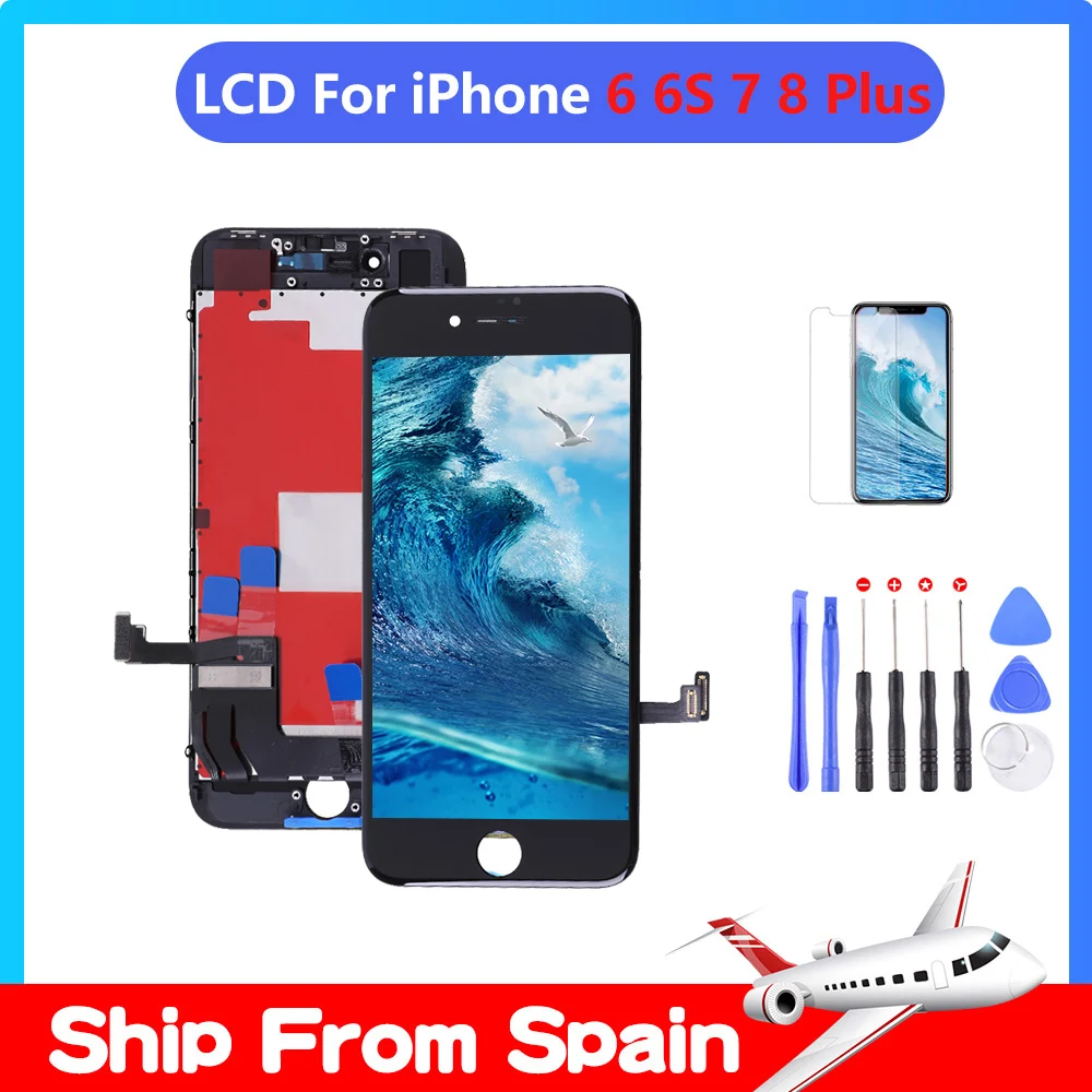ЖК-дисплей Elekworld для iPhone 6 6S 7 8 Plus дисплей с 3D сенсорным дигитайзером в сборе