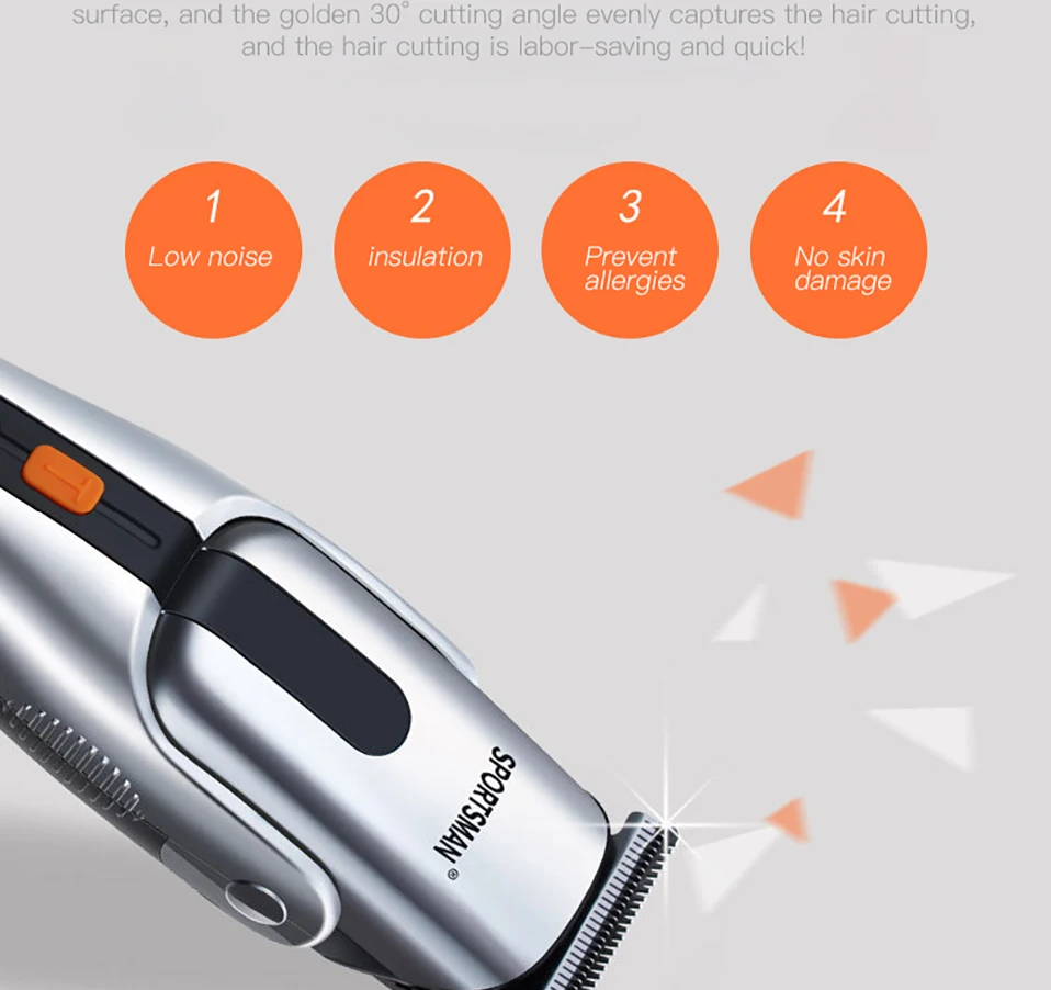 5-in-1 steel cordless electric clipper multi-function hair clipper professional barber tools rechargeable hairdressing tools