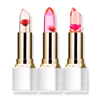 

Long Lasting Moisturizing Color Changing Lipstick Dried Flower Jelly Lipstick 3 Colors Optional Women Gril Makeup Cosmetic TSLM1