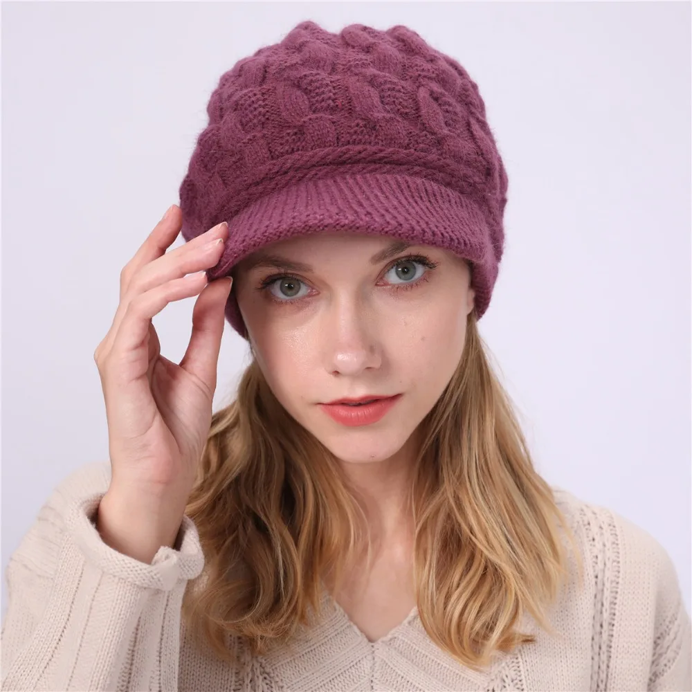 [DINGDNSHOW] модные шапочки шляпа Skullies хлопковый бант вязанная теплая шапка зимняя шапка женская шапка шерсть