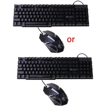 

Gaming Keyboard and Wired Mouse Combo Set LED Light Backlight for Computer PC B95C