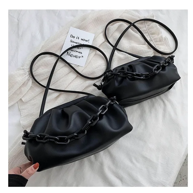 2022 Retro Women Dumplings Messenger Bag Designer Chain New Fashion Cloud Female Crossbody Shoulder Bag Tide Handbag Clutch Bag Big black