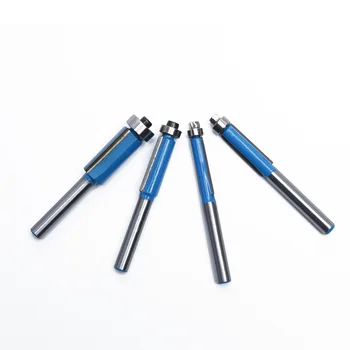 

4 Pieces Flush Trim Router Bit Bearing For Wood Template Pattern Bit Alloy Steel Blade Milling Cutter