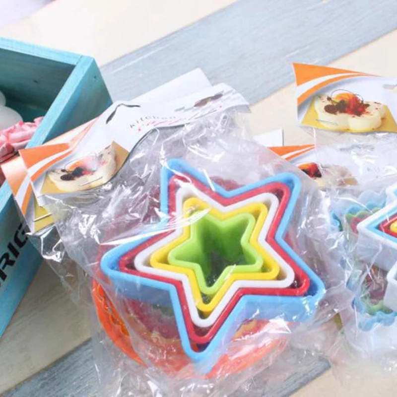 5pcs/6pcs/Set Cookie Cutter Cake Mold Biscuit Fondant DIY Cake Kitchen Cooking Kitchen Baking Tools Cake Mold Biscuit Christmas