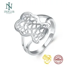 INALIS, классическое искусство, полое сердце к сердцу, женские кольца, высокое качество, для женщин, посеребренные кольца, ювелирное изделие, подарок