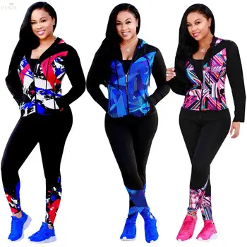 

Womens Tracksuit Set Sportswear Track Suit Long Sleeve Hoodies+long Pencil Pants Two Piece Set Casual 2 Piece Outfits For Women