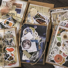 

Dimi 34 Pcs/Pack 6 Designs Ins Material Paper DIY Bookmarks Easy to Tear Decor Scrapbooking Collage Sticker Creative Stationery