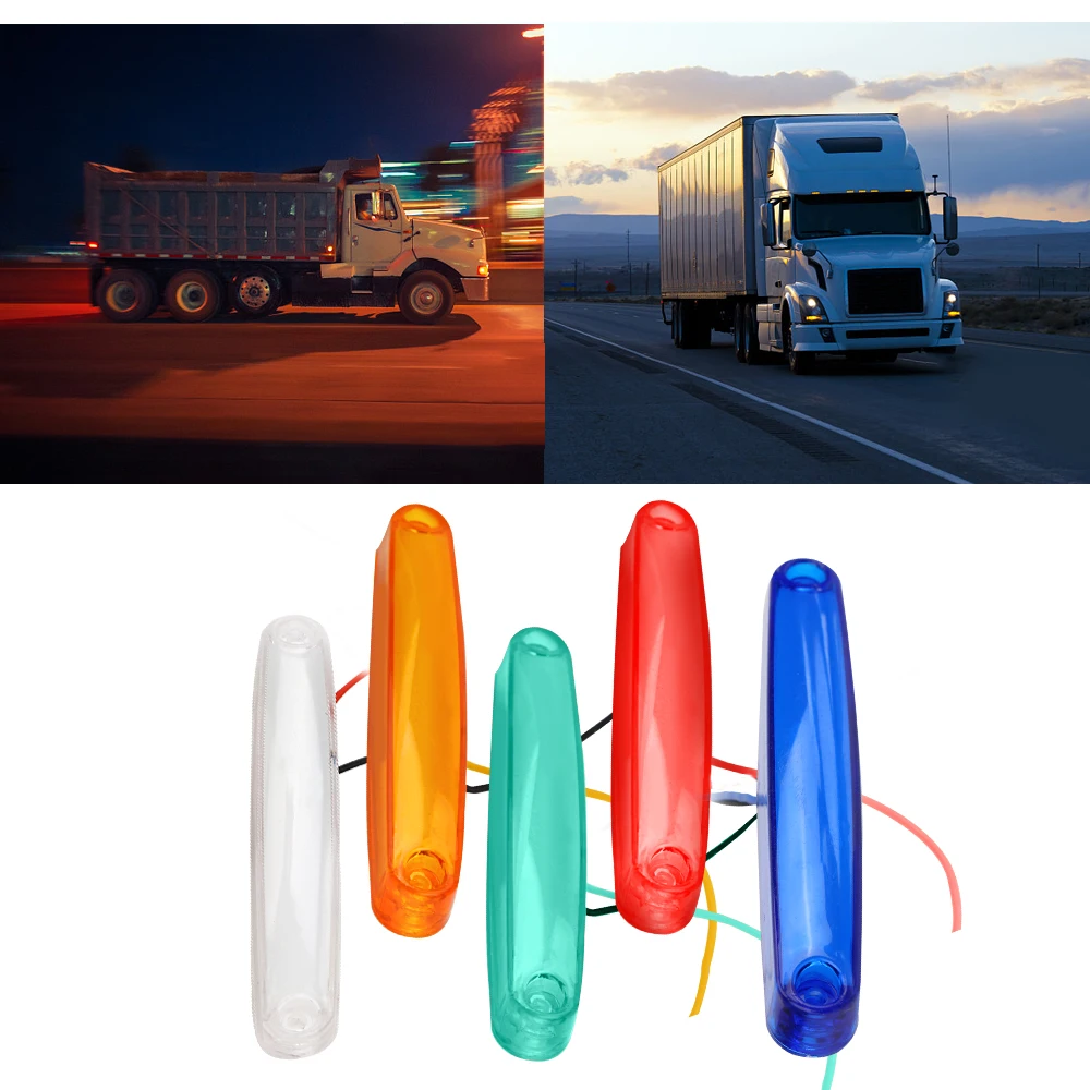 

Truck Side Light 1 Pair Marker Lamp Trailer Lorry Side Marker Tail Indicators