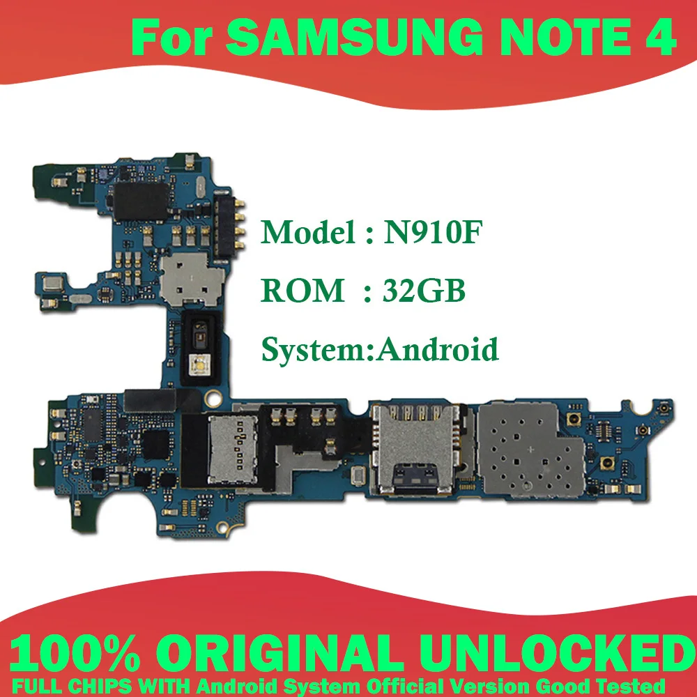 Для Samsung Galaxy Note 4 N910F материнская плата для N910C N910U N910G N910T N910A N910P N910V | Мобильные