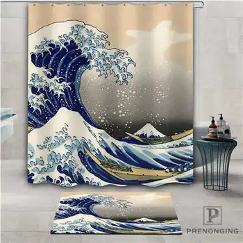 

Custom sea and boat (1) Waterproof Shower Curtain Doormat Home Bath Bathroom Polyester Fabric Multi Sizes#2019-01-12-196