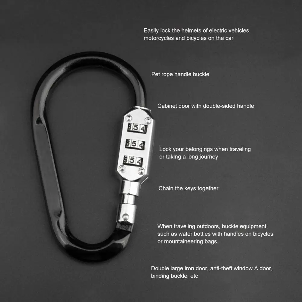 Lucchetto Con Codice Motore Ogni Giorno Usando Il Moschettone Con Codice A Cifre Blocco Con Codice Password Moschettone A Forma Di D Con Codice Univer