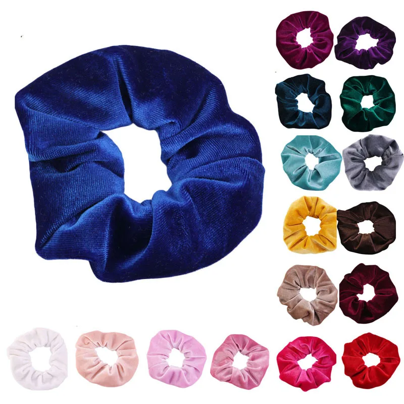 Модная однотонная женская фланелевая мягкая заколка для волос аксессуары