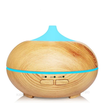 

KBAYBO 150ml Aroma Essential Oil Diffuser Ultrasonic Cool Mist Humidifier Wood Grain Aromatherapy Mist Maker for Office Home