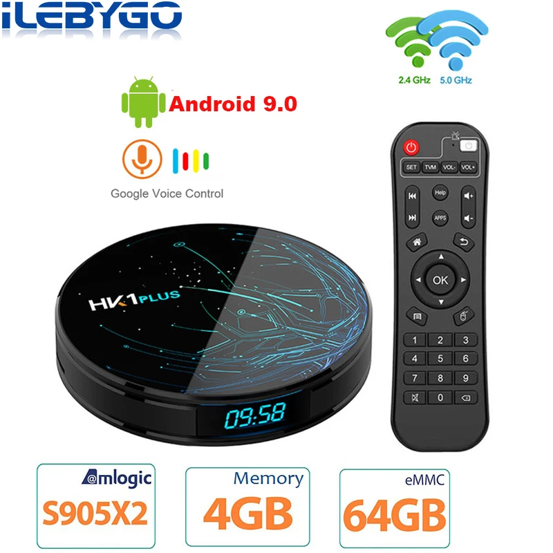 Приставка Смарт ТВ Android 9 0 4 + 64 ГБ Amlogic S905X2 4K|ТВ-приставки и медиаплееры| |