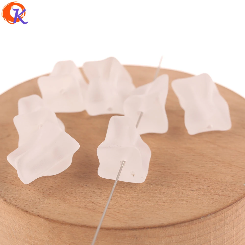 Cordial Design 100Pcs 15*21MM Acrylic Bead/Jewelry Accessories/Matte Beads/Irregular Shape/Hand Made/DIY Making/Earring Findings
