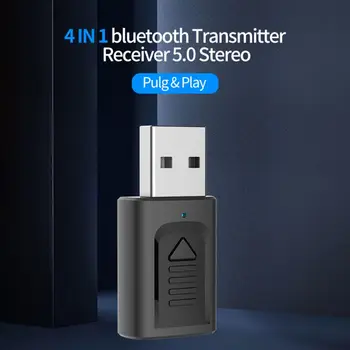 

Wireless Adapter Bluetooth 5.0 4-in-1 USB Transmitter Receiver Stereo Audio 3.5mm Aux Jack For TV home stereo1