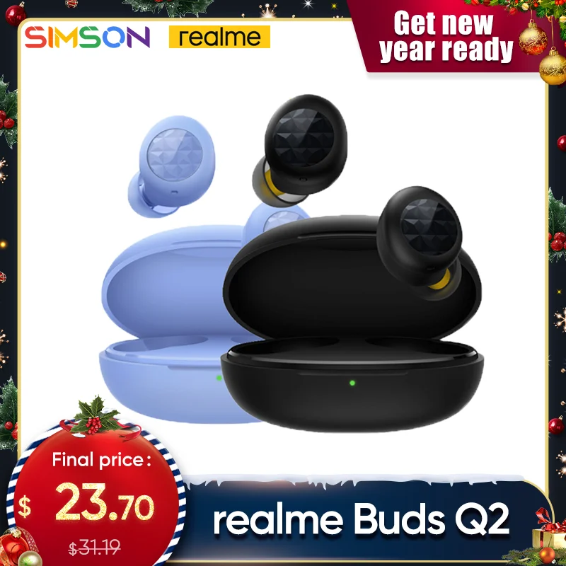 Наушники-вкладыши realme Buds Q2 TWS беспроводные наушники-вкладыши с ENC Ipx4