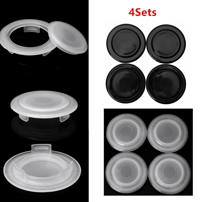 1.8, 2 guangfan 2 Set 2’’ Umbrella Hole Ring Plug and Cap Set for Outdoor Patio Table/Glass Table Hard Plastic Replacement Clear Cap 